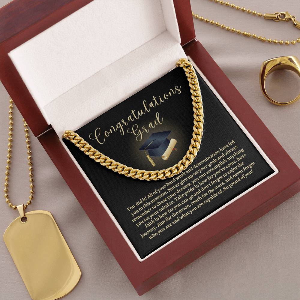 Graduation Cuban Link Chain