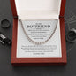 TO MY BOYFRIEND CUBAN LINK CHAIN NECKLACE ANNIVERSARY VALENTINE'S DAY