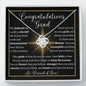 Graduation Love Knot Necklace