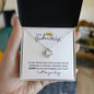 TO MY BADASS WIFE QUEEN ANNIVERSARY LOVEKNOT NECKLACE