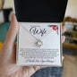TO MY AMAZING WIFE LOVE KNOT NECKLACE