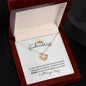 TO MY BADASS WIFE QUEEN ANNIVERSARY LOVEKNOT NECKLACE