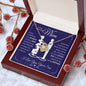 TO MY MOM FROM SON LOVE KNOT NECKLACE