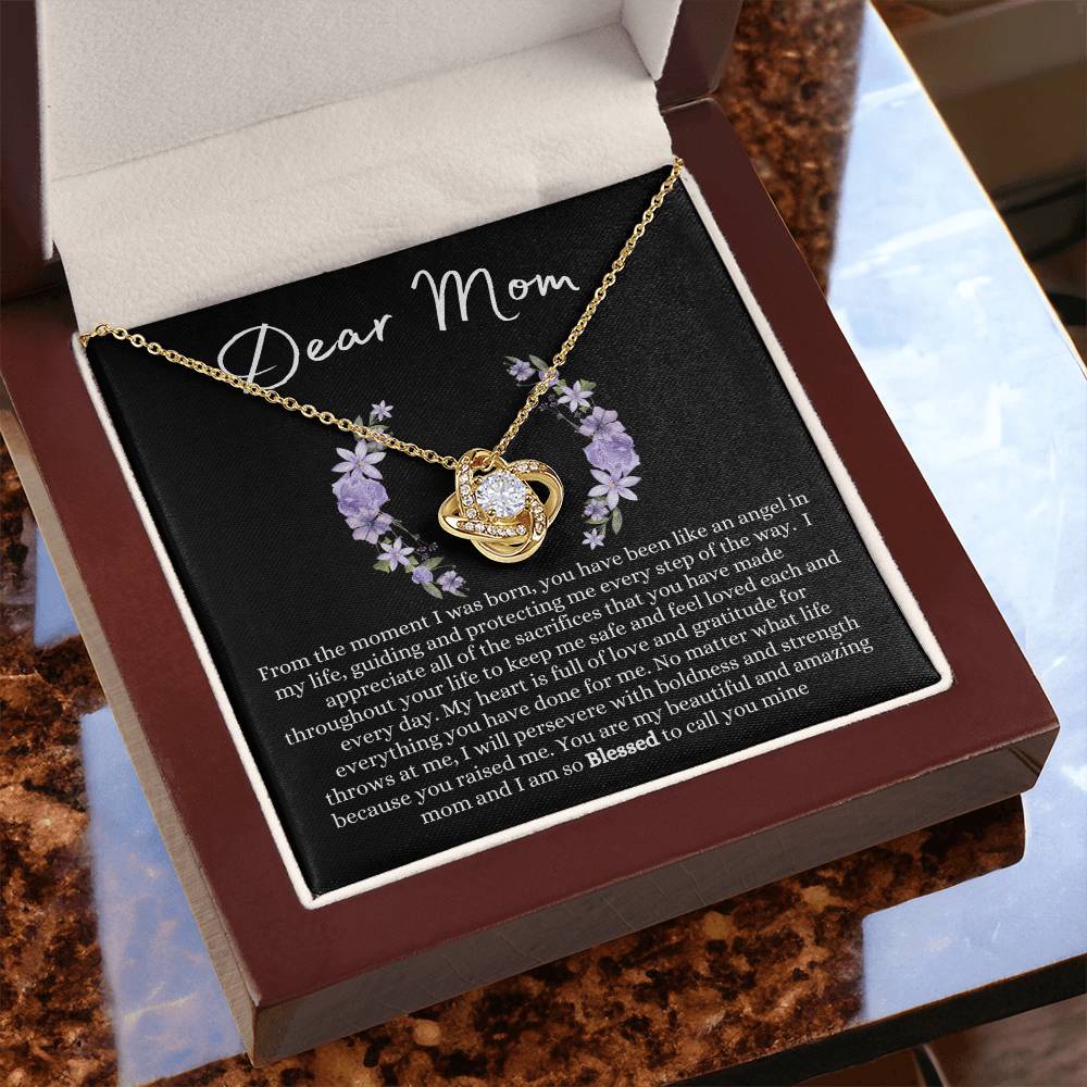 DEAR MOM LOVE KNOT NECKLACE
