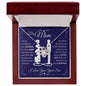 TO MY MOM FROM SON LOVE KNOT NECKLACE