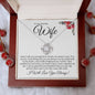 TO MY AMAZING WIFE LOVE KNOT NECKLACE