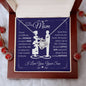 TO MY MOM FROM SON LOVE KNOT NECKLACE