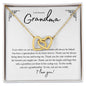 TO MY BEAUTIFUL GRANDMA INTERLOCKING HEARTS