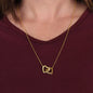 NEW MOM EST 2024 INTERLOCKING HEARTS NECKLACE