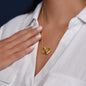 TO AN AMAZING NEW MOM MOTHER EST 2024 INTERLOCKING HEARTS NECKLACE