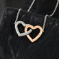 TO AN AMAZING NEW MOM MOTHER EST 2024 INTERLOCKING HEARTS NECKLACE
