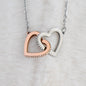 NEW MOM EST 2024 INTERLOCKING HEARTS NECKLACE