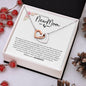 NEW MOM EST 2024 INTERLOCKING HEARTS NECKLACE