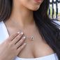 TO MY BAD ASS DAUGHTER INTERLOCKING HEARTS NECKLACE