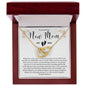 TO AN AMAZING NEW MOM MOTHER EST 2024 INTERLOCKING HEARTS NECKLACE