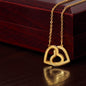 TO AN AMAZING NEW MOM MOTHER EST 2024 INTERLOCKING HEARTS NECKLACE