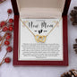 TO AN AMAZING NEW MOM MOTHER EST 2024 INTERLOCKING HEARTS NECKLACE