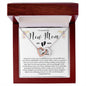 TO AN AMAZING NEW MOM MOTHER EST 2024 INTERLOCKING HEARTS NECKLACE