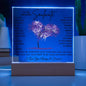 TO MY SOULMATE LED NIGHT LIGHT UP LAMP ACRYLIC PLAQUE