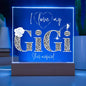 I LOVE MY GIGI SHE'S MAGICAL ACRYLIC LED NIGHT LIGHT PLAQUE LEOPARD PRINT
