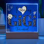 I LOVE MY GIGI SHE'S MAGICAL ACRYLIC LED NIGHT LIGHT PLAQUE LEOPARD PRINT