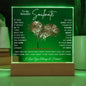 TO MY SOULMATE LED NIGHT LIGHT UP LAMP ACRYLIC PLAQUE