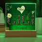 I LOVE MY GIGI SHE'S MAGICAL ACRYLIC LED NIGHT LIGHT PLAQUE LEOPARD PRINT
