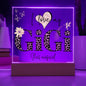 I LOVE MY GIGI SHE'S MAGICAL ACRYLIC LED NIGHT LIGHT PLAQUE LEOPARD PRINT