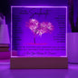 TO MY SOULMATE LED NIGHT LIGHT UP LAMP ACRYLIC PLAQUE