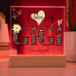 I LOVE MY GIGI SHE'S MAGICAL ACRYLIC LED NIGHT LIGHT PLAQUE LEOPARD PRINT