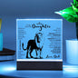 TO MY BEAUTIFUL DAUGHTER THIS OLD LION LED NIGHT LIGHT UP LAMP ACRYLIC PLAQUE