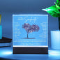 TO MY SOULMATE LED NIGHT LIGHT UP LAMP ACRYLIC PLAQUE