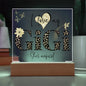 I LOVE MY GIGI SHE'S MAGICAL ACRYLIC LED NIGHT LIGHT PLAQUE LEOPARD PRINT