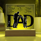 DAD GIFT LED NIGHT LIGHT UP LAMP ACRYLIC PLAQUE A DAUGHTER'S FIRST LOVE FIRST HERO