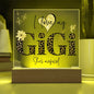I LOVE MY GIGI SHE'S MAGICAL ACRYLIC LED NIGHT LIGHT PLAQUE LEOPARD PRINT