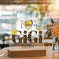 I LOVE MY GIGI SHE'S MAGICAL ACRYLIC LED NIGHT LIGHT PLAQUE LEOPARD PRINT