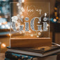 I LOVE MY GIGI SHE'S MAGICAL ACRYLIC LED NIGHT LIGHT PLAQUE LEOPARD PRINT