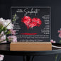 TO MY SOULMATE LED NIGHT LIGHT UP LAMP ACRYLIC PLAQUE