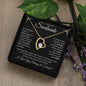 TO MY BEAUTIFUL SOULMATE FOREVER LOVE HEART NECKLACE