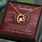 TO MY BEAUTIFUL SOULMATE FOREVER LOVE HEART NECKLACE