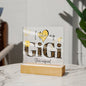 I LOVE MY GIGI SHE'S MAGICAL ACRYLIC LED NIGHT LIGHT PLAQUE LEOPARD PRINT