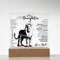 TO MY BEAUTIFUL DAUGHTER THIS OLD LION LED NIGHT LIGHT UP LAMP ACRYLIC PLAQUE