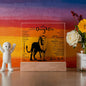 TO MY BEAUTIFUL DAUGHTER THIS OLD LION LED NIGHT LIGHT UP LAMP ACRYLIC PLAQUE