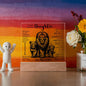 TO OUR DAUGHTER FROM MOM AND DAD LION LED KEEPSAKE NIGHT LIGHT UP LAMP ACRYLIC PLAQUE GIFT