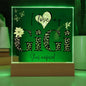 I LOVE MY GIGI SHE'S MAGICAL ACRYLIC LED NIGHT LIGHT PLAQUE LEOPARD PRINT