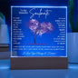 TO MY SOULMATE LED NIGHT LIGHT UP LAMP ACRYLIC PLAQUE