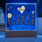 I LOVE MY GIGI SHE'S MAGICAL ACRYLIC LED NIGHT LIGHT PLAQUE LEOPARD PRINT