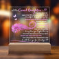 TO MY BEAUTIFUL GRAND DAUGHTER KEEPSAKE LED NIGHT LIGHT UP LAMP ACRYLIC PLAQUE
