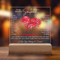 TO MY SOULMATE LED NIGHT LIGHT UP LAMP ACRYLIC PLAQUE