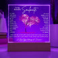 TO MY SOULMATE LED NIGHT LIGHT UP LAMP ACRYLIC PLAQUE
